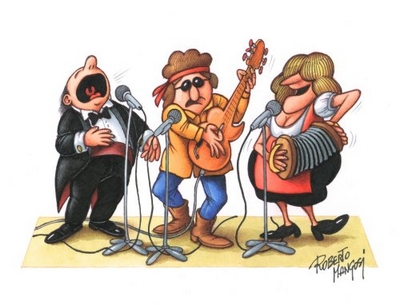 Dibujo de Roberto Mangosi